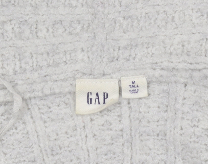 GAP Women's Grey Cardigan M Tall Knit