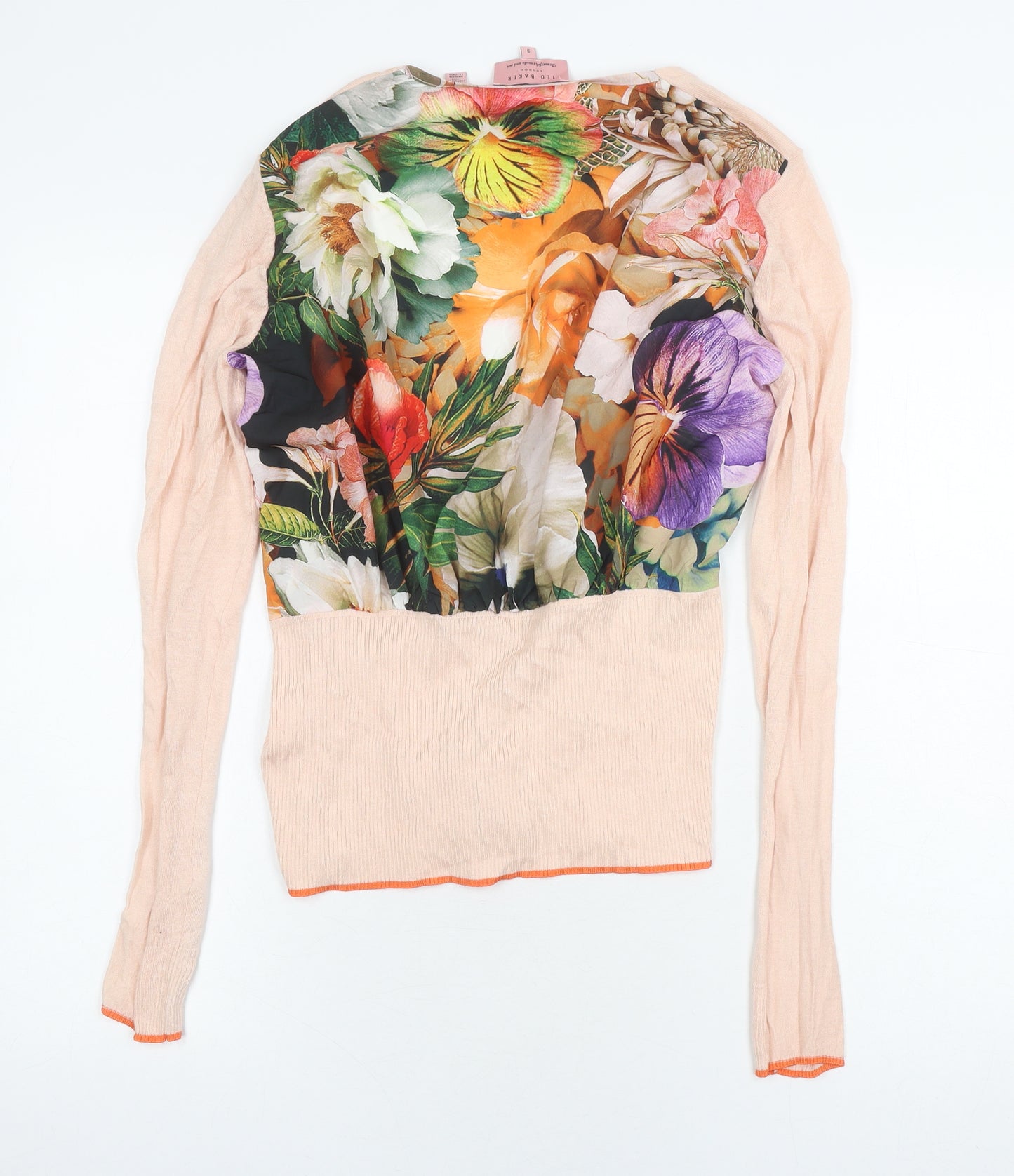 Ted Baker Women's Multicoloured Floral Cardigan Size 12