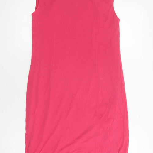 Ann Taylor LOFT Women's Pink Sleeveless Sheath Dress M