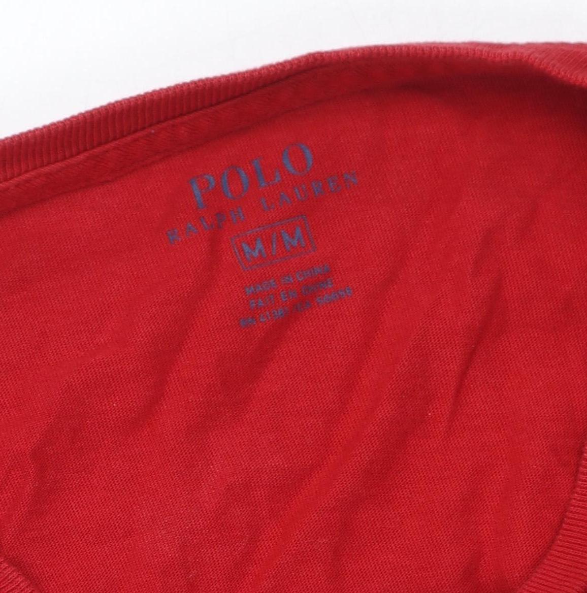 Polo Ralph Lauren Men's Red T-Shirt, Size M