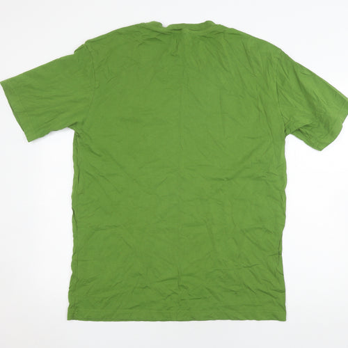 COS Green Relaxed Fit Men's Crew Neck T-Shirt