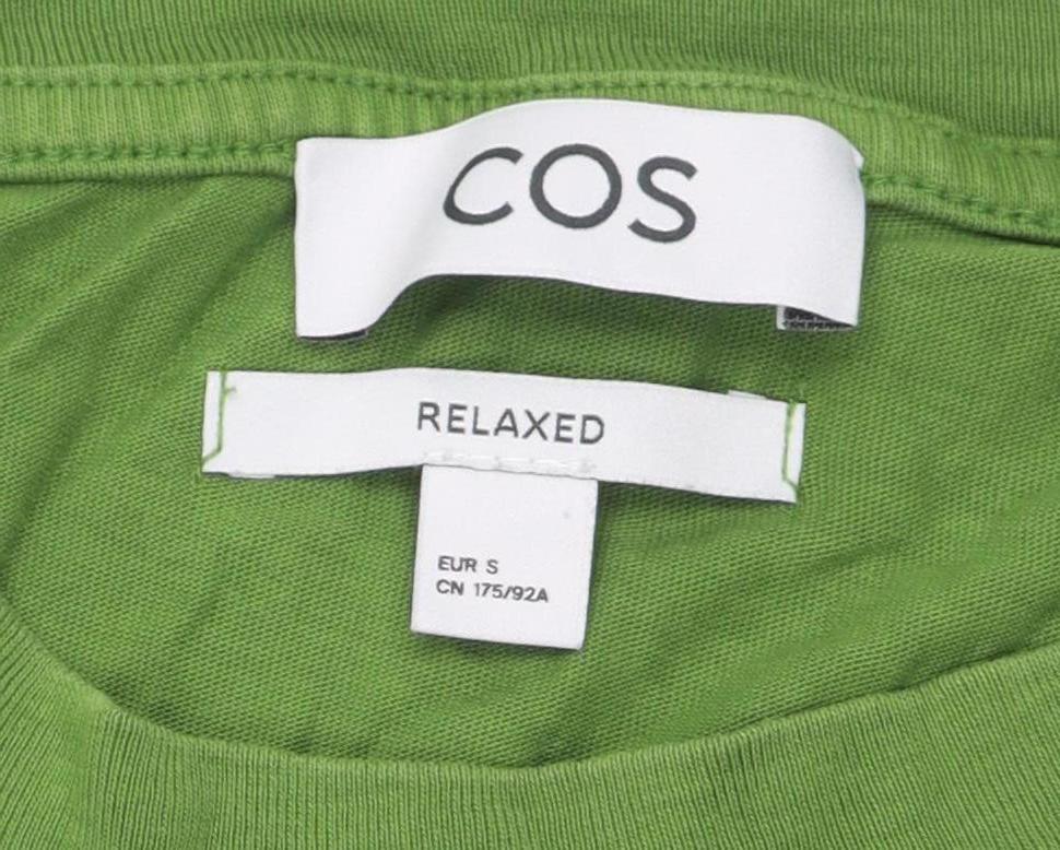 COS Green Relaxed Fit Men's Crew Neck T-Shirt