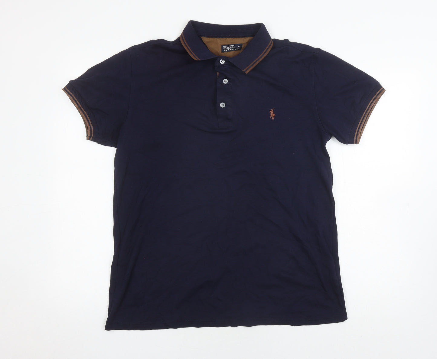 Ralph Lauren Men's Blue Polo Shirt XL Short Sleeve