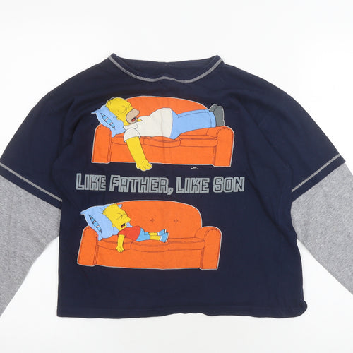 BHS Boys Cartoon The Simpsons Long Sleeve T-Shirt, Size 146