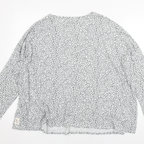 A Post Card from Brighton Grey Women's T-Shirt, Size 2, Animal Print