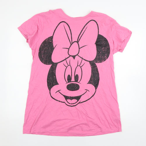 Disney Women's Pink Minnie Mouse T-Shirt, Size M