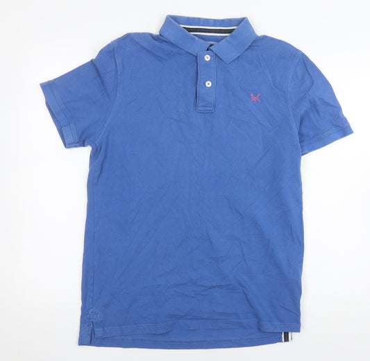 Crew Clothing Men's Blue Cotton Polo Shirt M