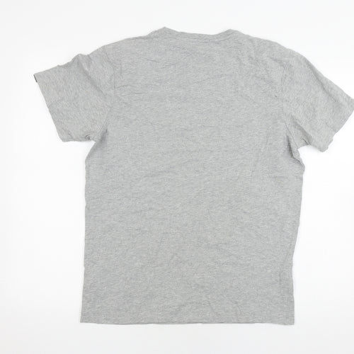 Rab Men's Grey Logo T-Shirt, Size M, Crew Neck