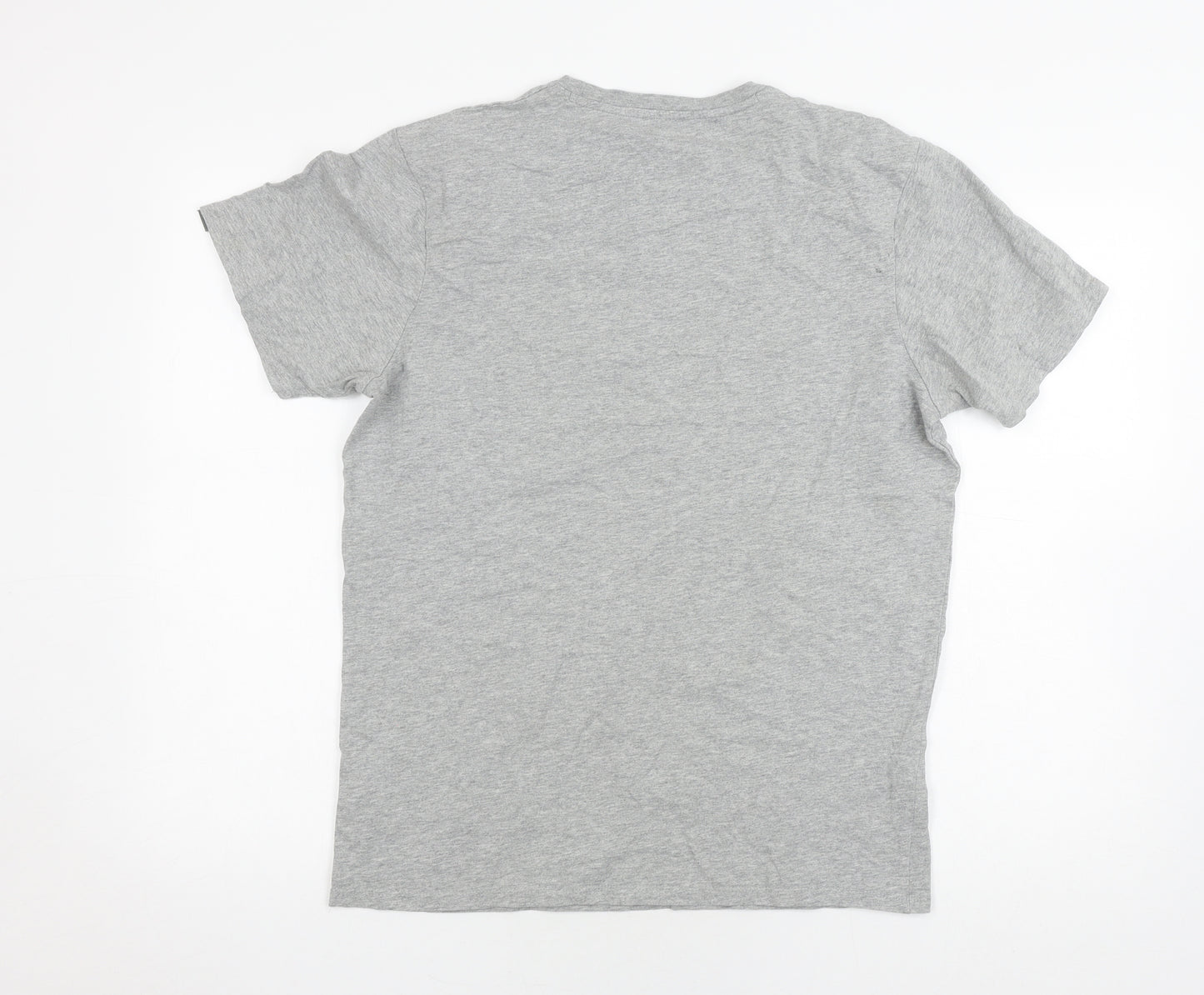 Rab Men's Grey Logo T-Shirt, Size M, Crew Neck