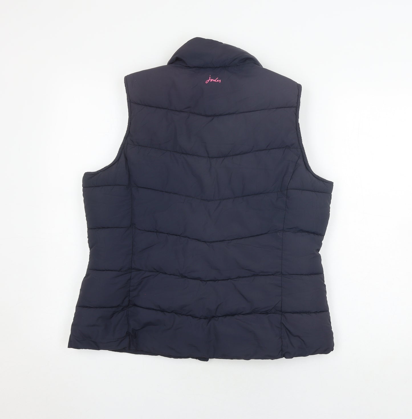 Joules Women's Blue Puffer Waistcoat, Size 10