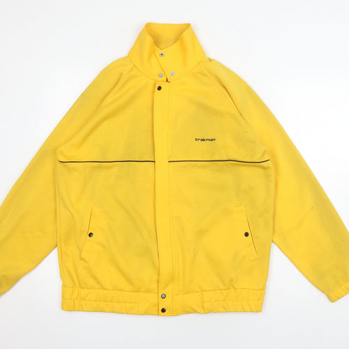 Trakman Men's Yellow Windbreaker Jacket M