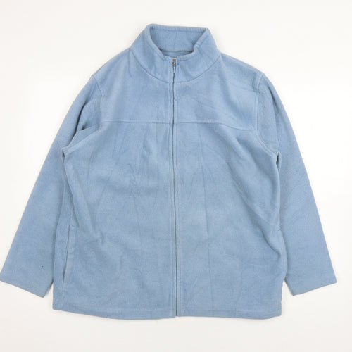 EWM Women's Blue Basic Jacket Size 14 with Full Zip