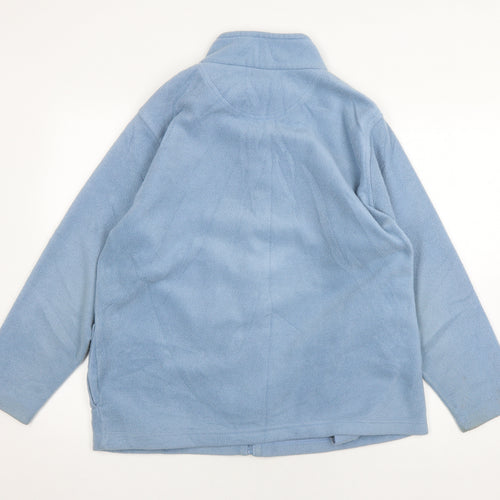 EWM Women's Blue Basic Jacket Size 14 with Full Zip