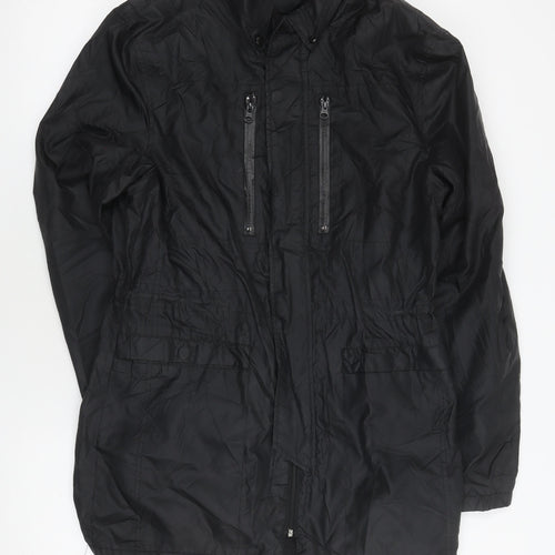 ASOS Black Unisex Nylon Long Jacket M