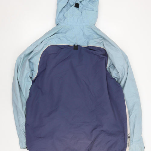 Rusty Men's Blue Hooded Puffer Jacket L