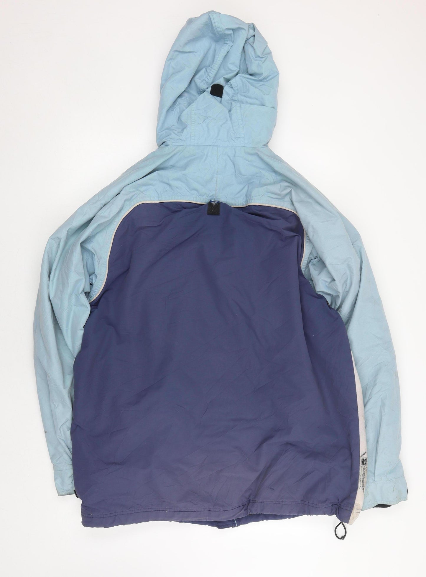 Rusty Men's Blue Hooded Puffer Jacket L