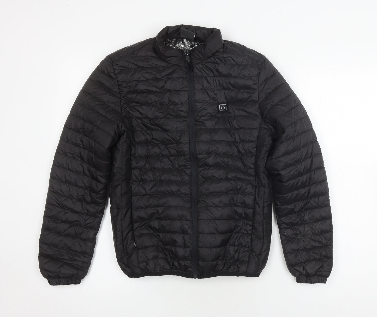 E SPORTS Kids Black Puffer Jacket, Small, Winter Outdoor