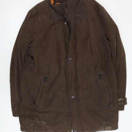 Di Cania Men's Brown Military Jacket Coat Size 44