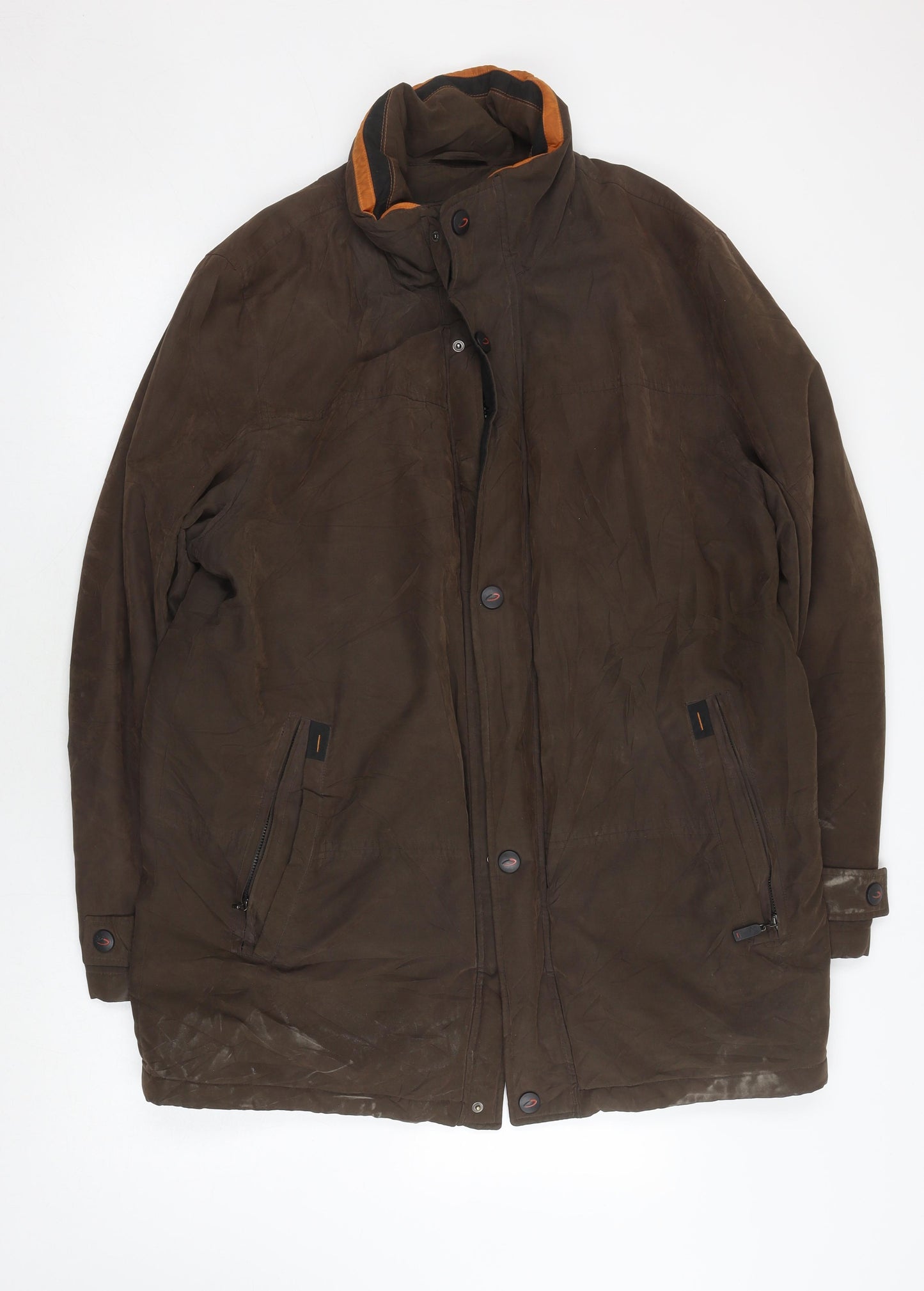 Di Cania Men's Brown Military Jacket Coat Size 44
