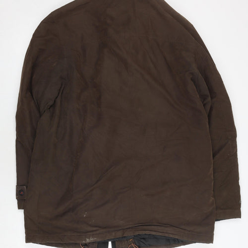 Di Cania Men's Brown Military Jacket Coat Size 44