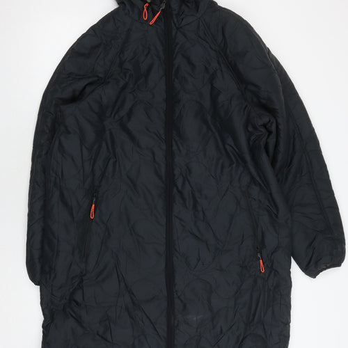 Marks and Spencer Women's Black Hooded Puffer Jacket Size 14