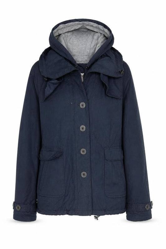 Front view of Debenhams Women's Blue Parka Jacket -, size 12