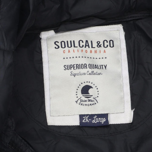 SoulCal & Co Men's Black 2XL Puffer Jacket