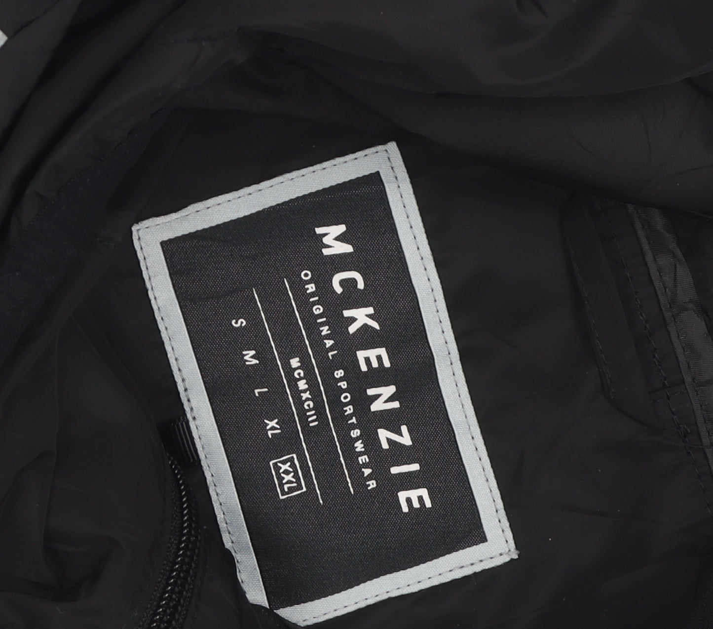 McKenzie Men's Black XL Windbreaker Jacket