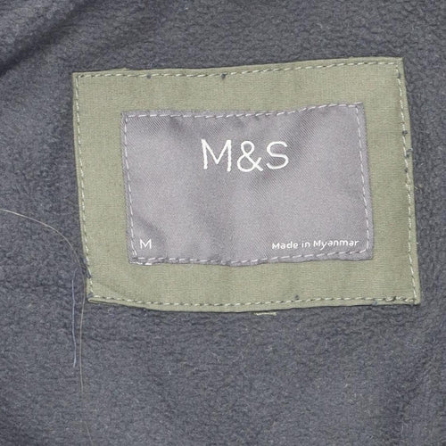 Marks and Spencer Women's Green Parka Jacket Size M