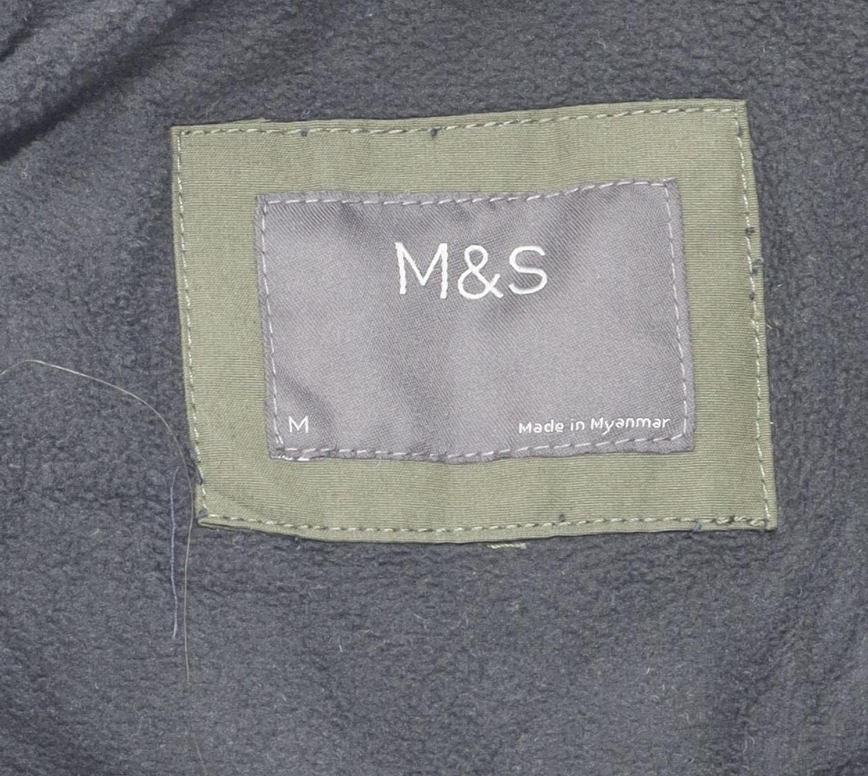 Marks and Spencer Women's Green Parka Jacket Size M