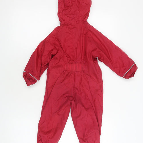 Mountain Warehouse Girls Red Waterproof Snowsuit 18-24 Months
