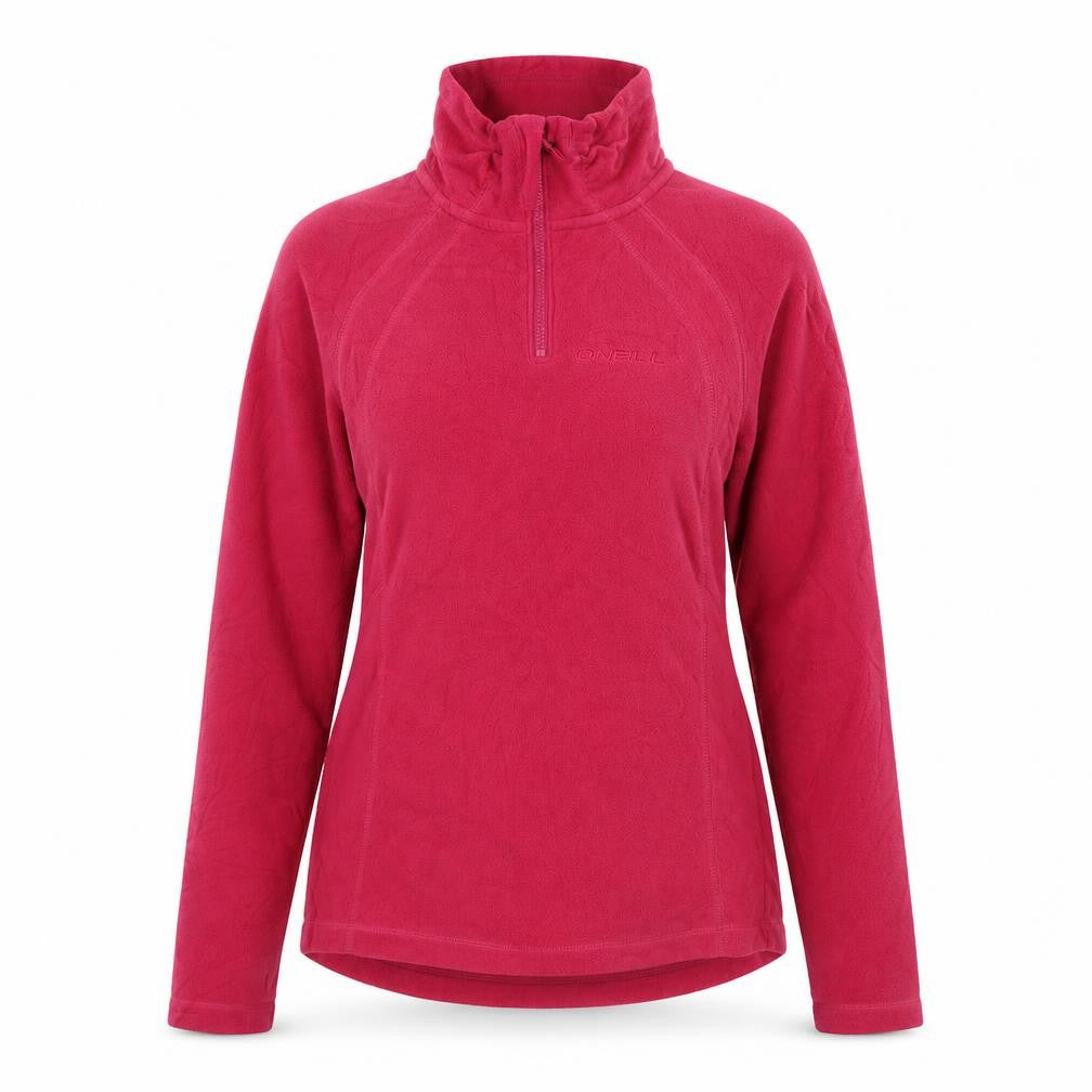 O'Neill Women Pink Henley Fleece Sweatshirt, Size 8