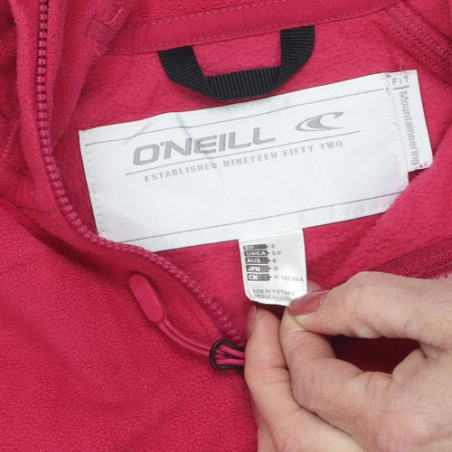O'Neill Women Pink Henley Fleece Sweatshirt, Size 8