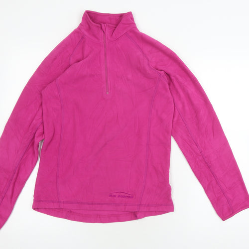 Blue Mountain Women's Pink Fleece Pullover Sweatshirt