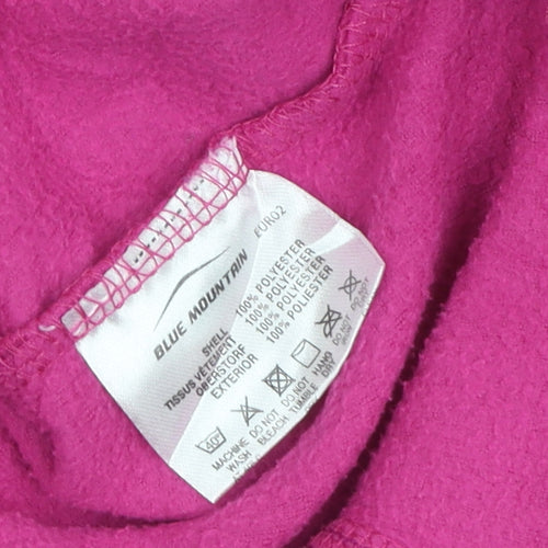 Blue Mountain Women's Pink Fleece Pullover Sweatshirt