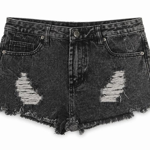 Forever 21 Black Women Cut-Off Denim Shorts Size 6