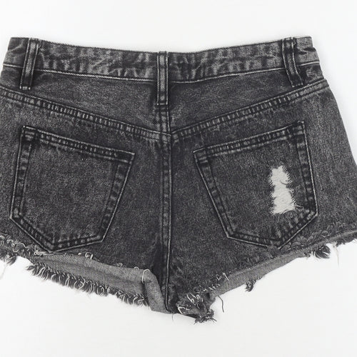Forever 21 Black Women Cut-Off Denim Shorts Size 6