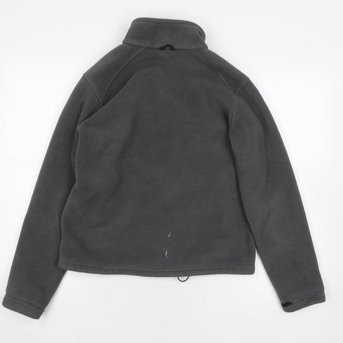 Jack Wolfskin Unisex Grey Mid-Length Fleece Jacket M