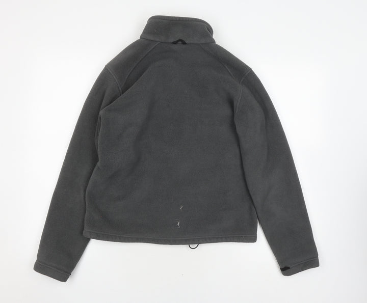 Jack Wolfskin Unisex Grey Mid-Length Fleece Jacket M