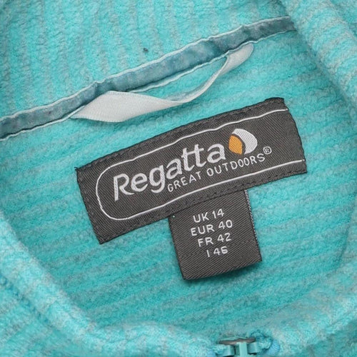 Regatta Women's Blue Henley Sweatshirt Size 14