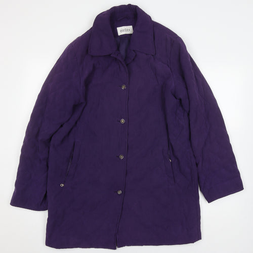 Easttex Women's Purple Quilted Coat Size 10 - Elegant Casual Wear