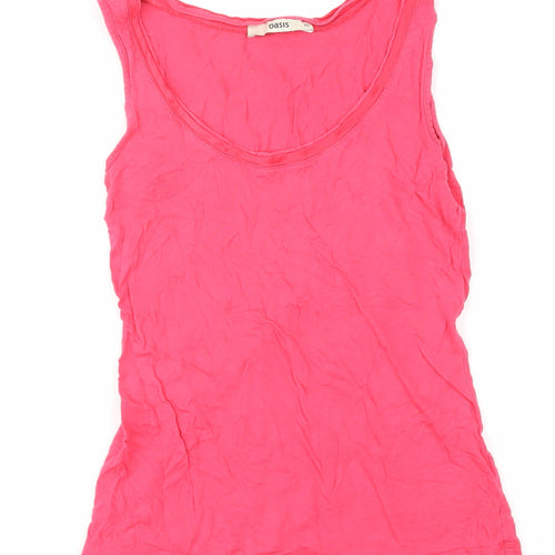 Oasis Pink XS Women's Basic Scoop Neck Tank