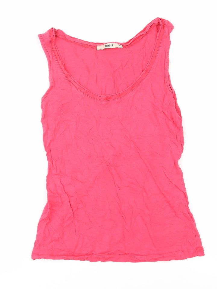 Oasis Pink XS Women's Basic Scoop Neck Tank