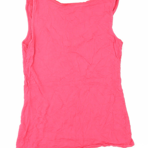 Oasis Pink XS Women's Basic Scoop Neck Tank