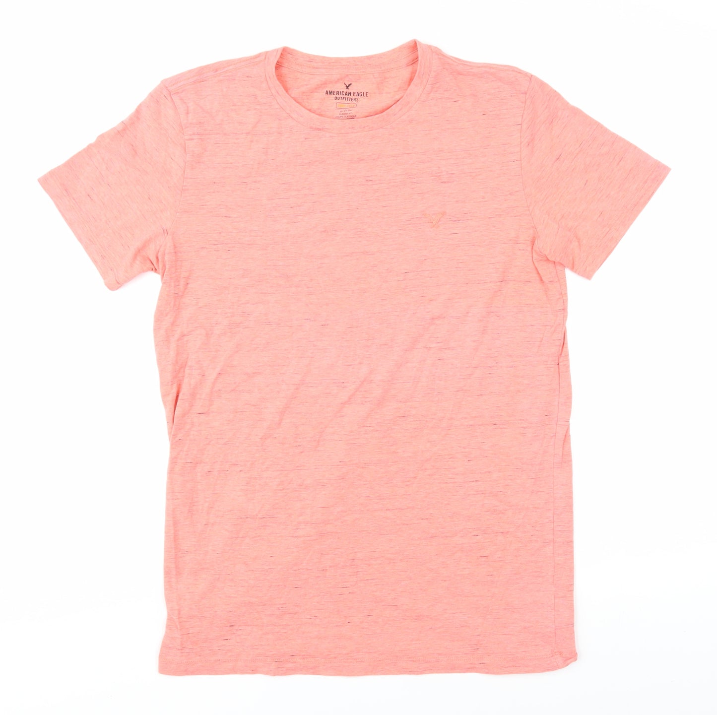 American Eagle Women's Pink Basic T-Shirt, S, Crew Neck