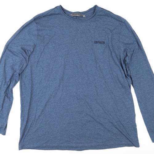 Regatta Men's Blue 2XL Long Sleeve Crew Neck T-Shirt