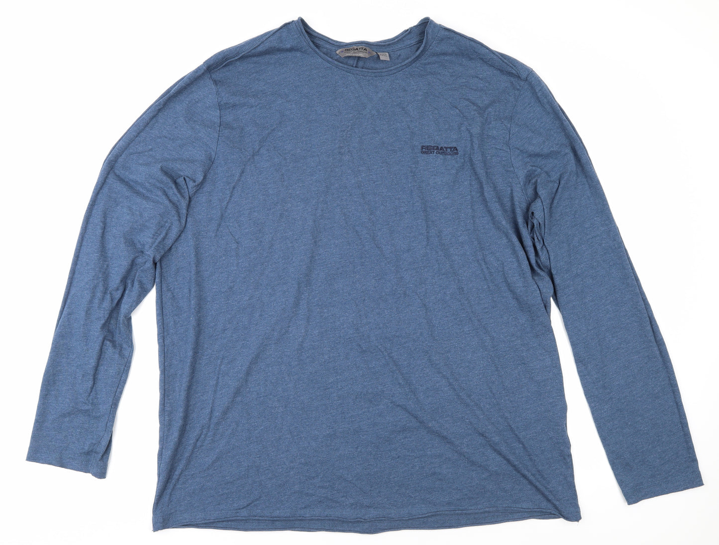 Regatta Men's Blue 2XL Long Sleeve Crew Neck T-Shirt