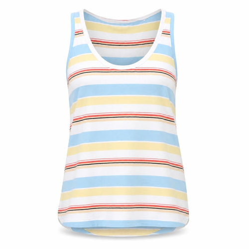 FatFace Women's Multicolour Tank Top Size 10 - Casual Striped Wear