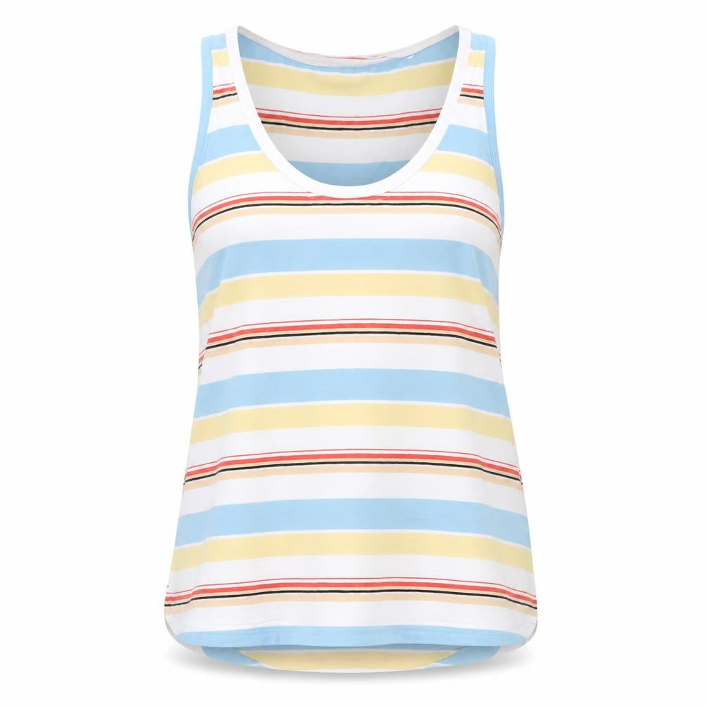 FatFace Women's Multicolour Tank Top Size 10 - Casual Striped Wear