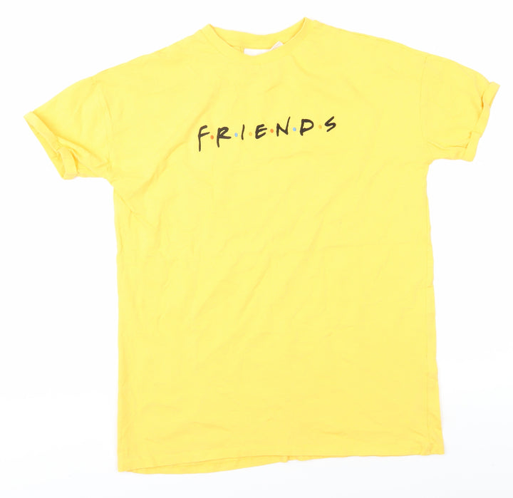 Friends Boys Yellow T-Shirt, Short Sleeve, Size 14-15 Years